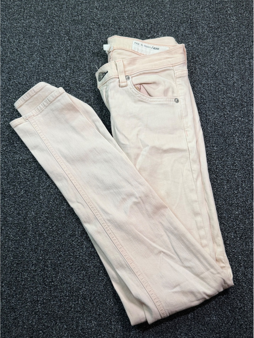 rag & bone Light Pink Skinny Jeans Size 25